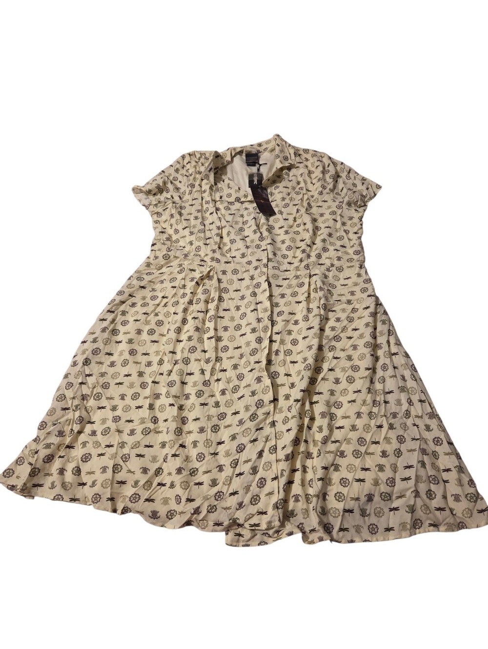 Outlander Torrid Dragonfly Button Down Dress